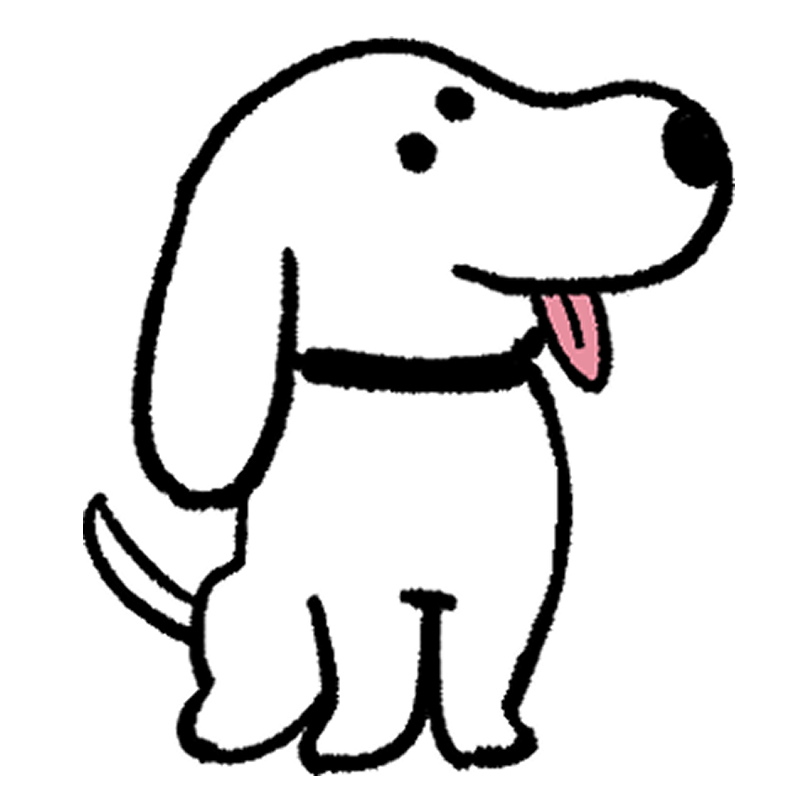 犬 のイラストまとめ 無料フリー素材で使えるかわいい手書きも Onwaイラスト