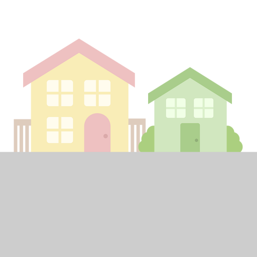 住宅街のイラスト