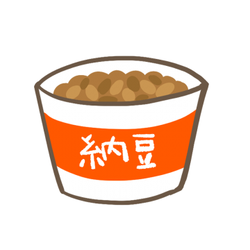 カップ納豆のイラスト