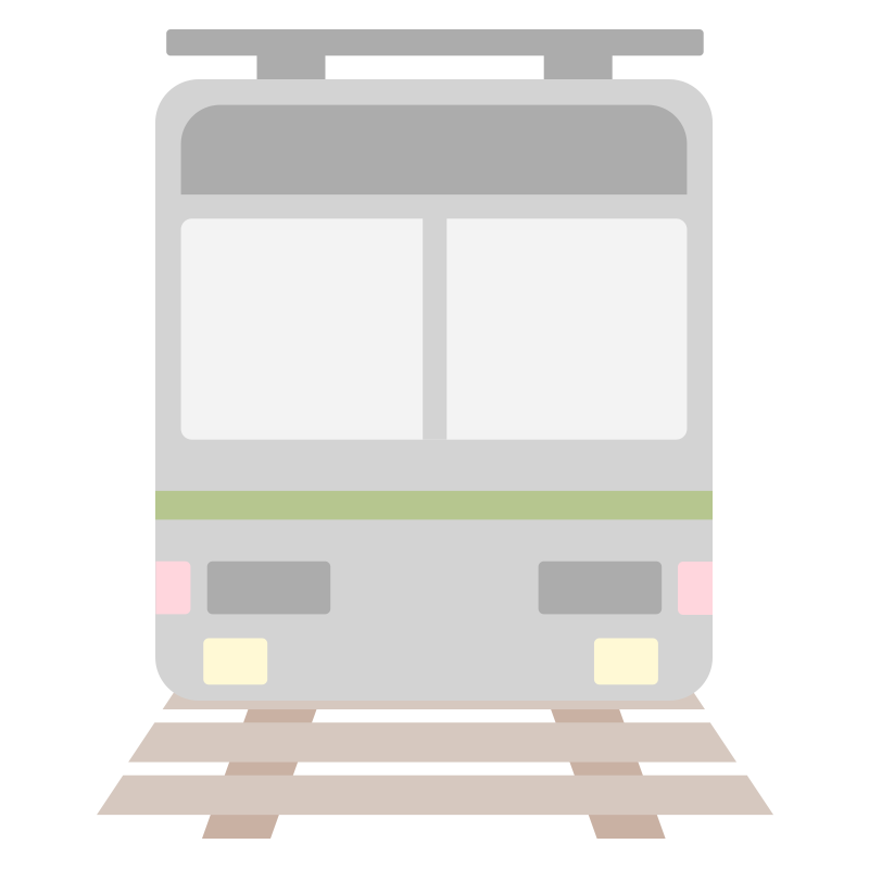 正面の電車のイラスト Onwaイラスト