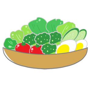 野菜サラダのイラスト
