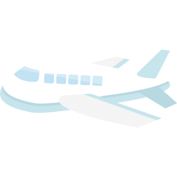 飛行機のイラスト