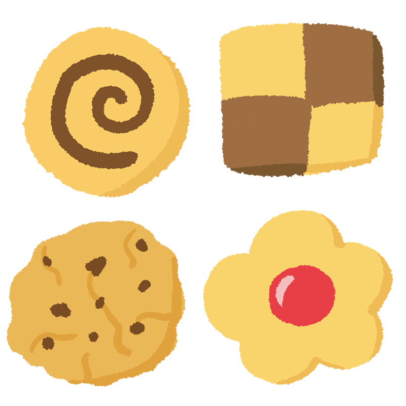 いろいろなクッキーのイラスト - ONWAイラスト