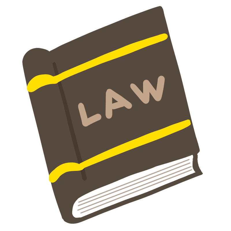 英語の法律の本のイラスト