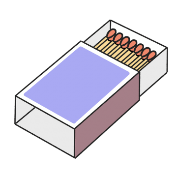 マッチ箱のイラスト