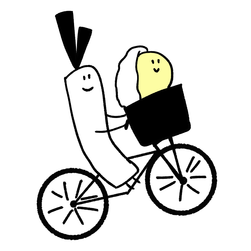 E T 風に自転車に乗っているイラスト Onwaイラスト