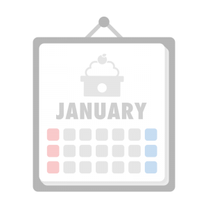 1月のカレンダーのイラスト