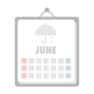 6月のカレンダーのイラスト