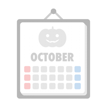 10月のカレンダーのイラスト