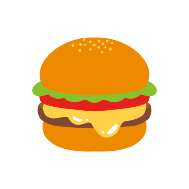 ハンバーガー イラスト 可愛い