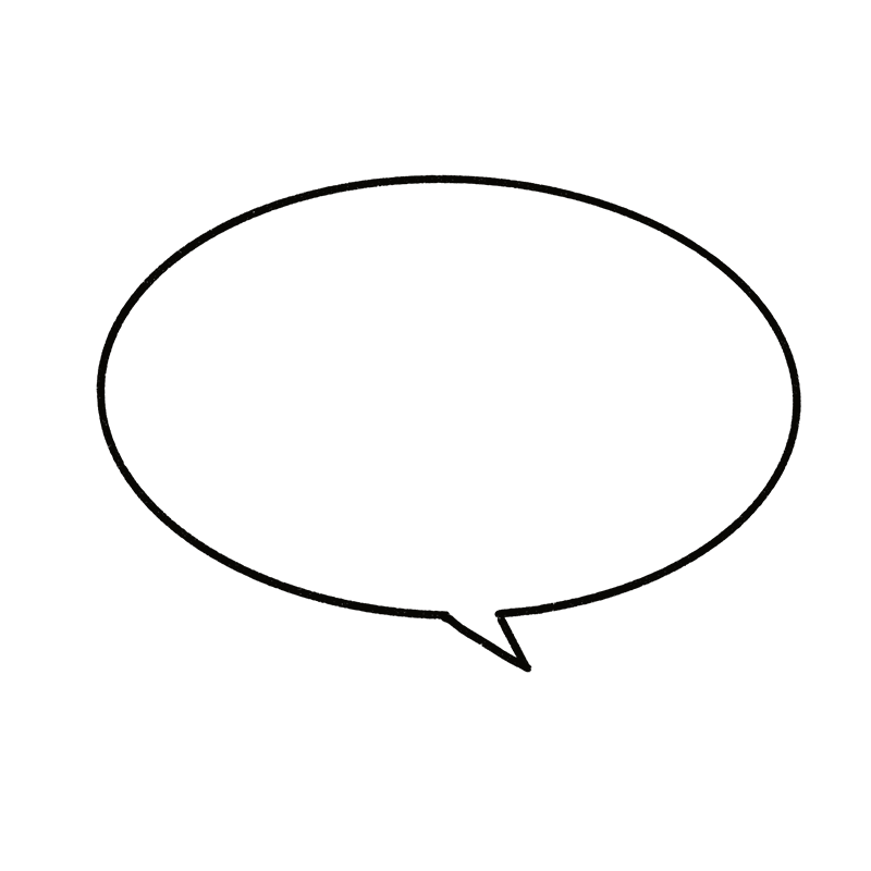 丸い吹き出しのイラスト Onwaイラスト