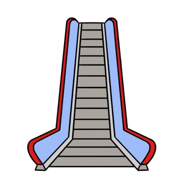 エスカレーターのイラスト