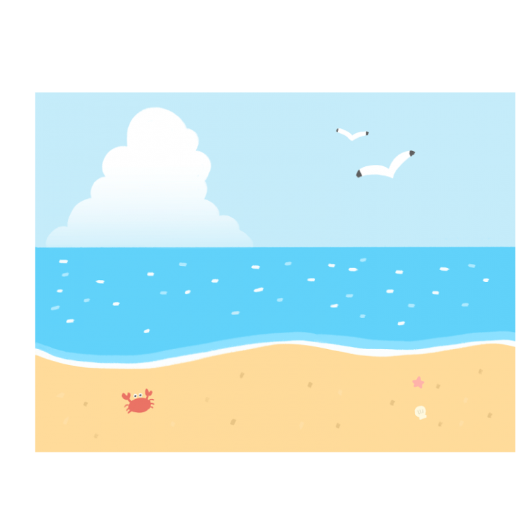 海イラスト無料フリー素材まとめ。かわいい・ゆるい手書きイラストも - ONWAイラスト