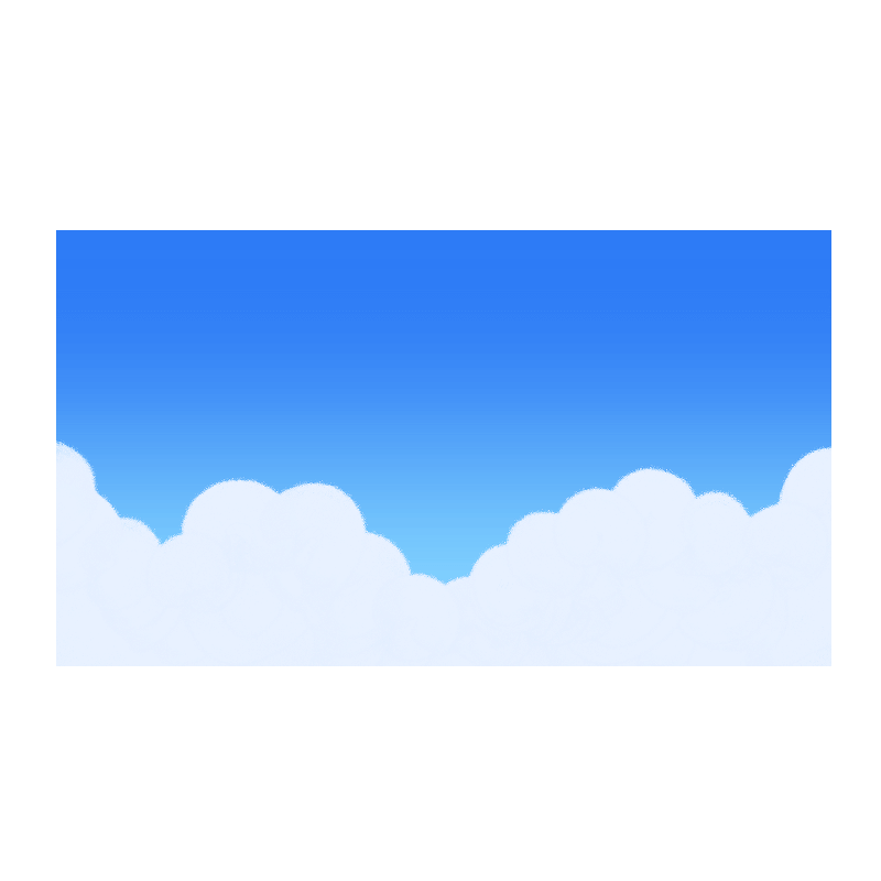 青空と雲のイラスト Onwaイラスト