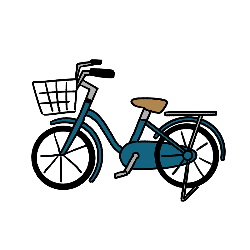 自転車 のイラストまとめ 無料フリー素材で使えるかわいい手書きも Onwaイラスト