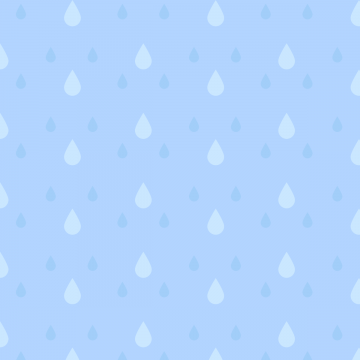水色の雨模様パターンのイラスト