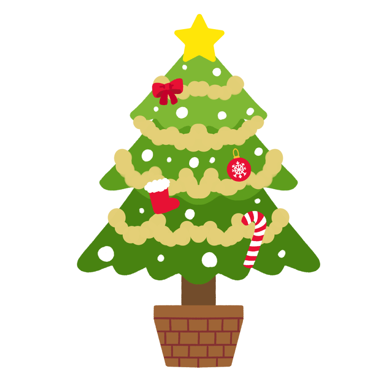 クリスマスツリーのイラスト Onwaイラスト