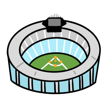 千葉マリンスタジアムのイラスト