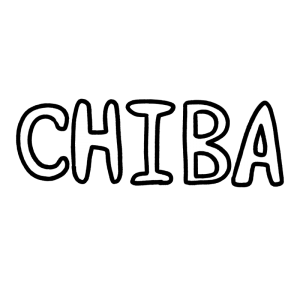 「CHIBA」の文字のイラスト