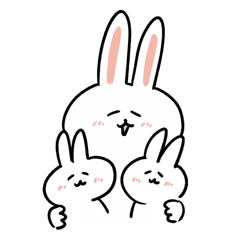 うさぎ イラスト かわいい無料 うさぎの手書きイラストセット