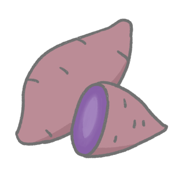 紫芋のイラスト