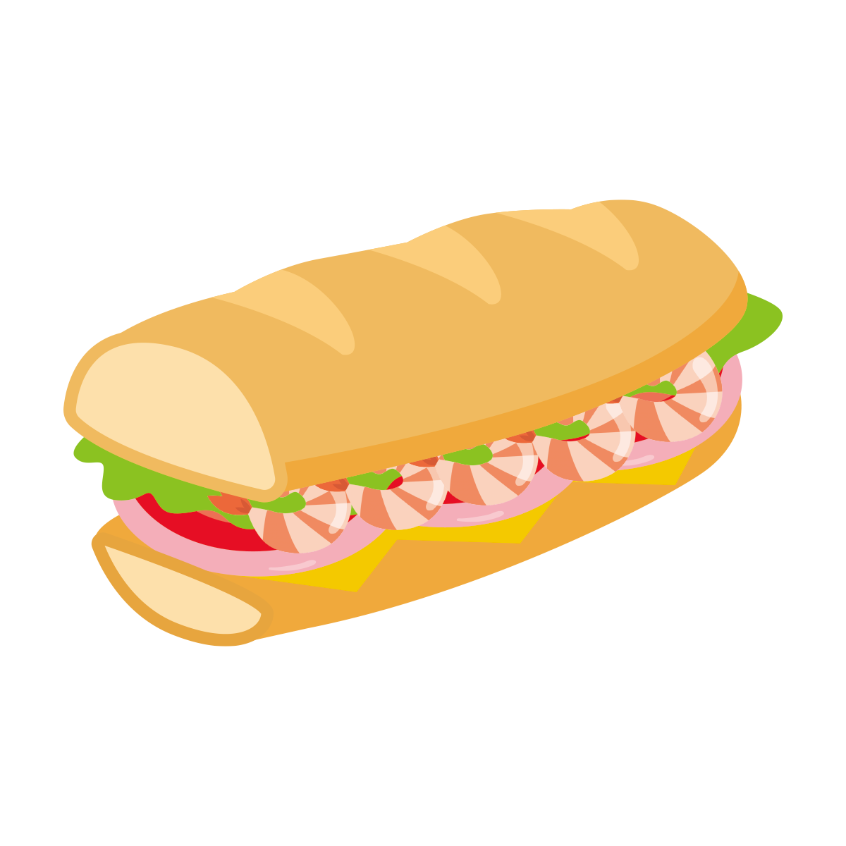 エビのサンドイッチのイラスト Onwaイラスト