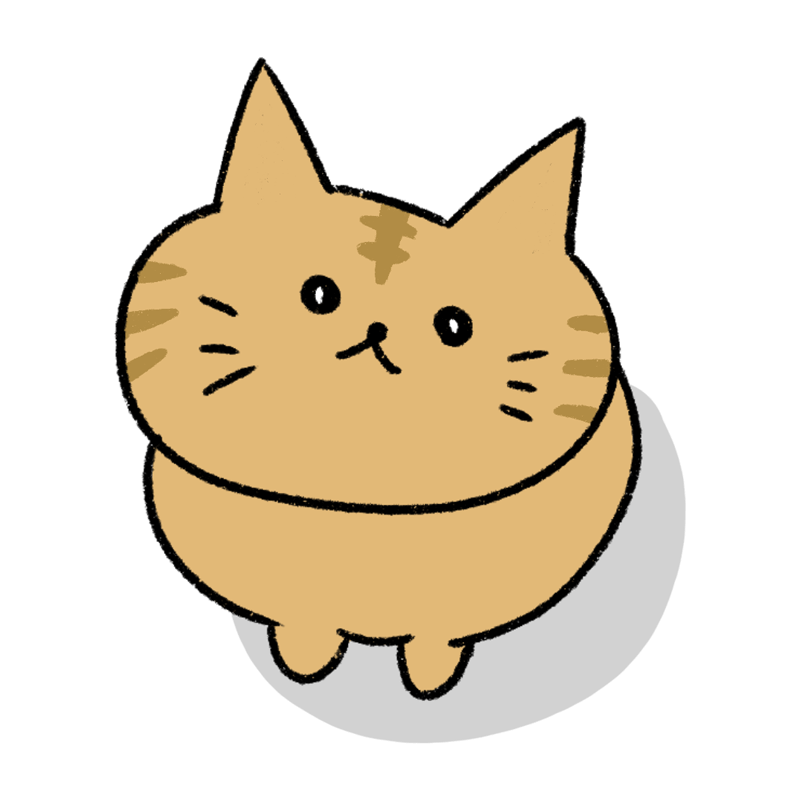 イラスト原画 「見上げる猫」 013a 上を見上げるネコ | 下絵工房カルトーネ
