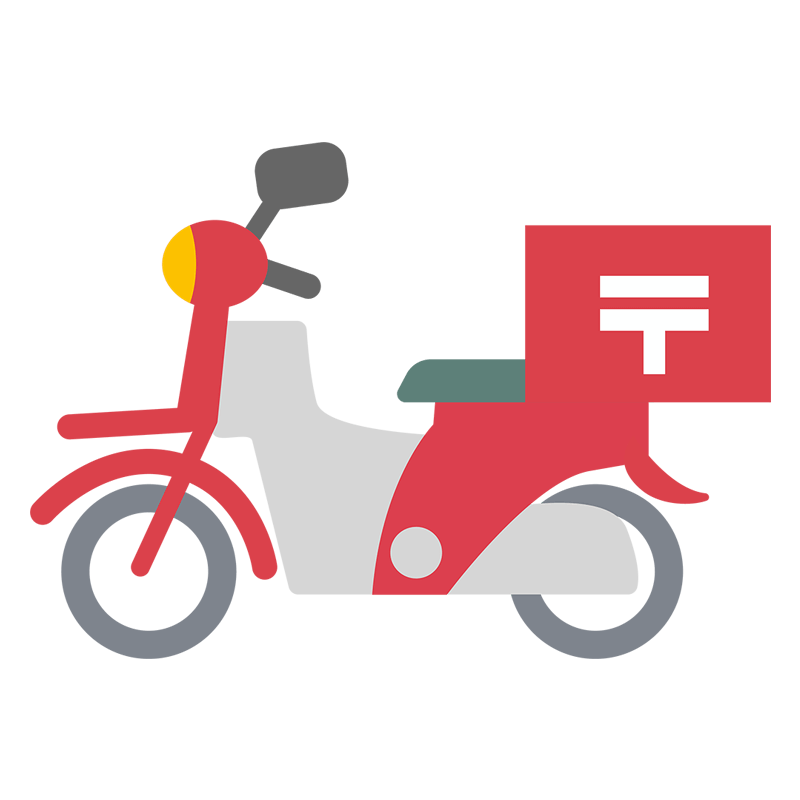 郵便バイクのイラスト - ONWAイラスト