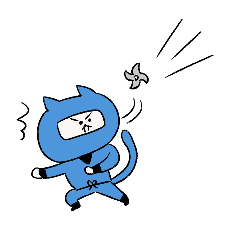 猫のキャラクター手描きイラスト 手描き猫セットイラスト