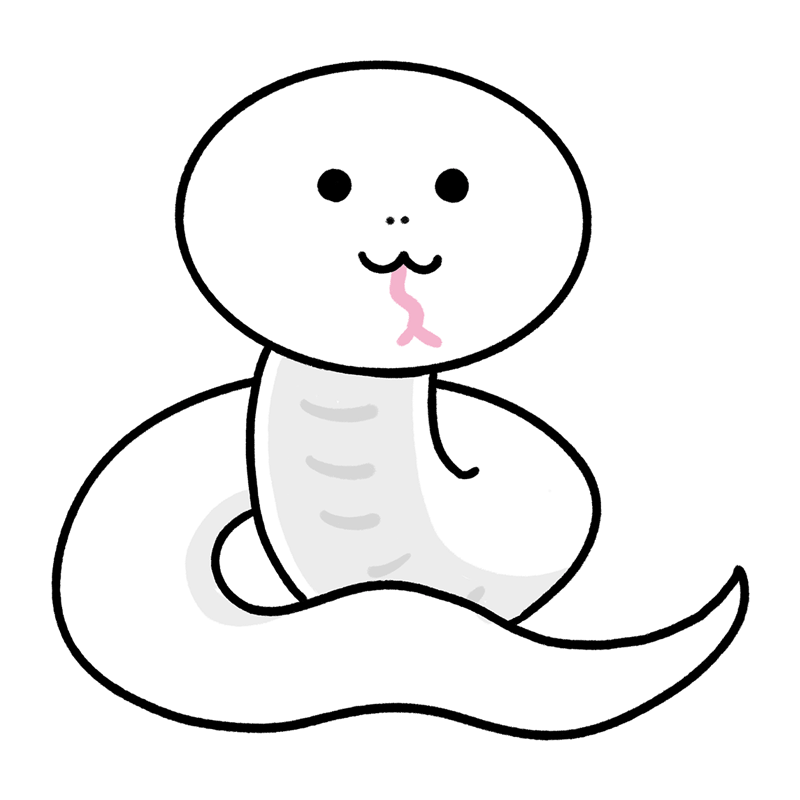 白蛇のイラスト - ONWAイラスト