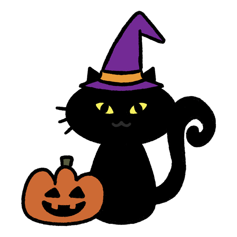 ハロウィンのネコのイラスト - ONWAイラスト