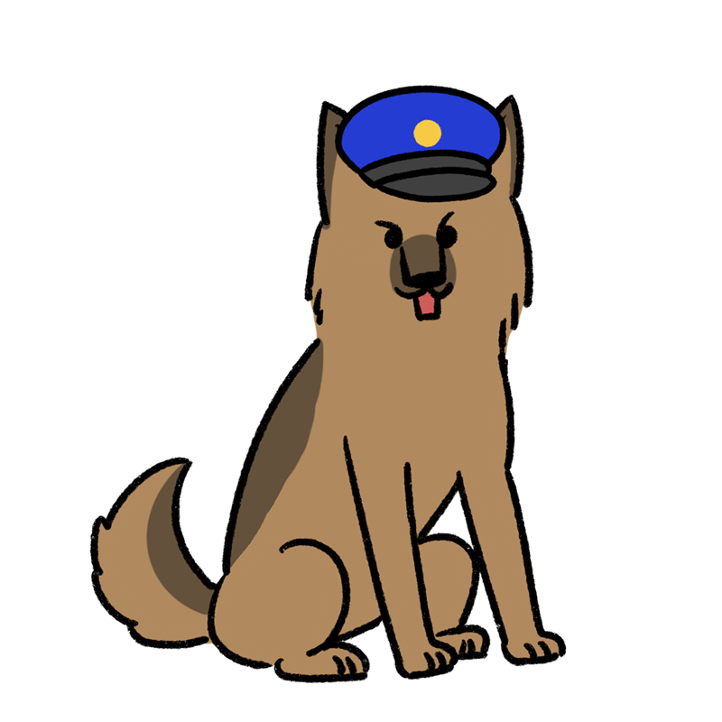 犬　絵 おはようございます これは地面の網々してるところを警戒して1