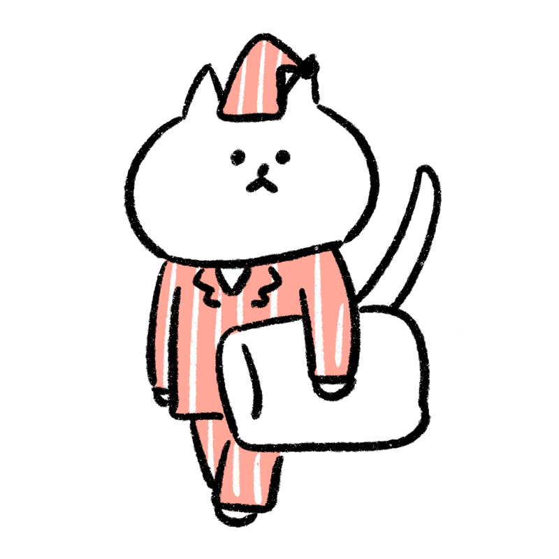 猫イラスト じゃがマヨ おなかすいてるときに、かきました🐱 美味しいもんじゃたべたーいにゃ