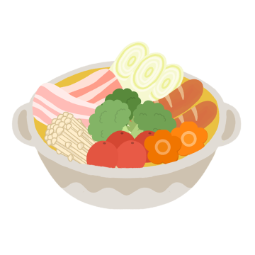 カレー鍋のイラスト