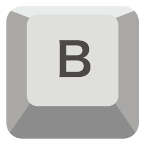 Bキーのイラスト
