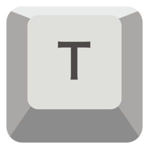 Tキーのイラスト