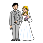 国際結婚のイラスト