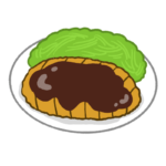 味噌カツのイラスト