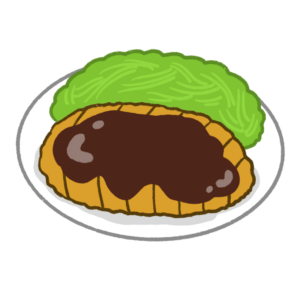 味噌カツのイラスト