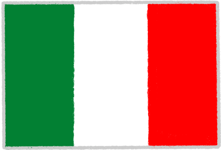 イタリア国旗のイラスト