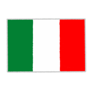 イタリア国旗のイラスト