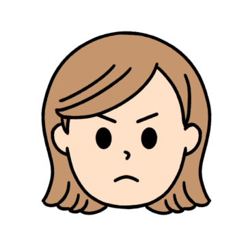 怒る女性のイラスト