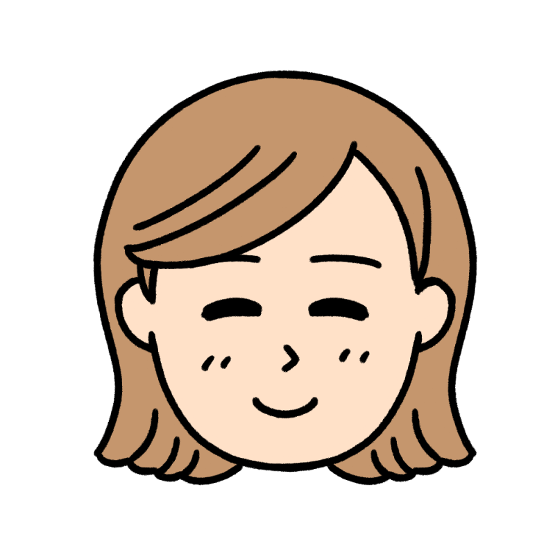 ほほえむ女性のイラスト