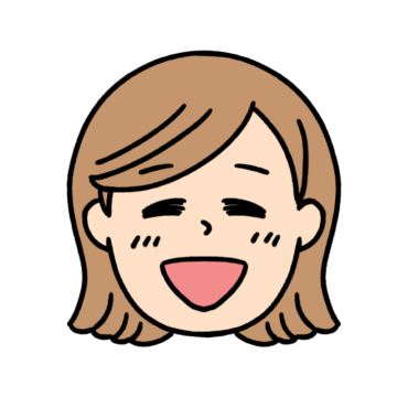 笑う女性のイラスト