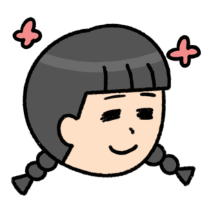 喜ぶ表情の女の子のイラスト