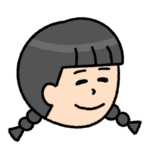微笑む表情の女の子のイラスト