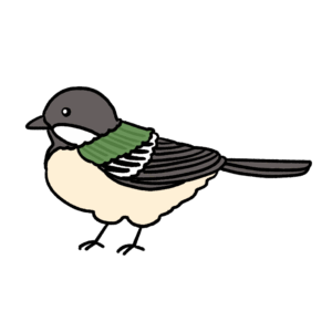 シジュウカラのイラスト