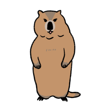 マーモットのイラスト