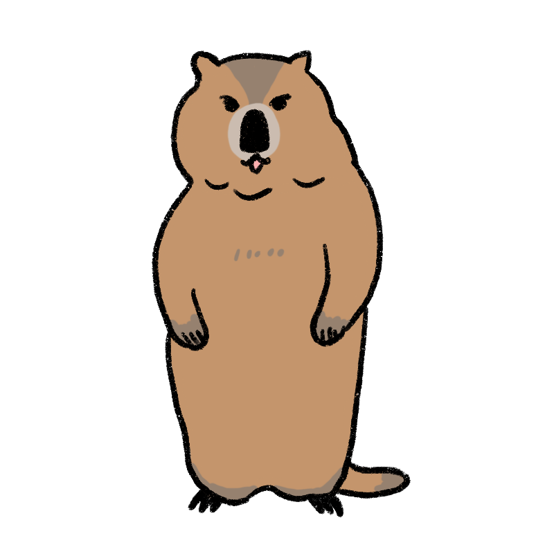 マーモットのイラスト