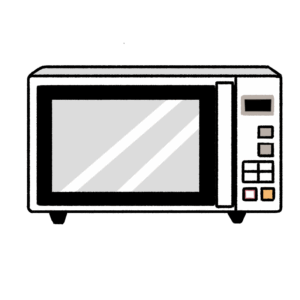 電子レンジのイラスト